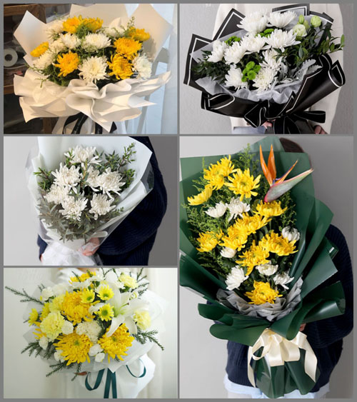 河南南阳邓州市张村镇张北社区白事花束代送
